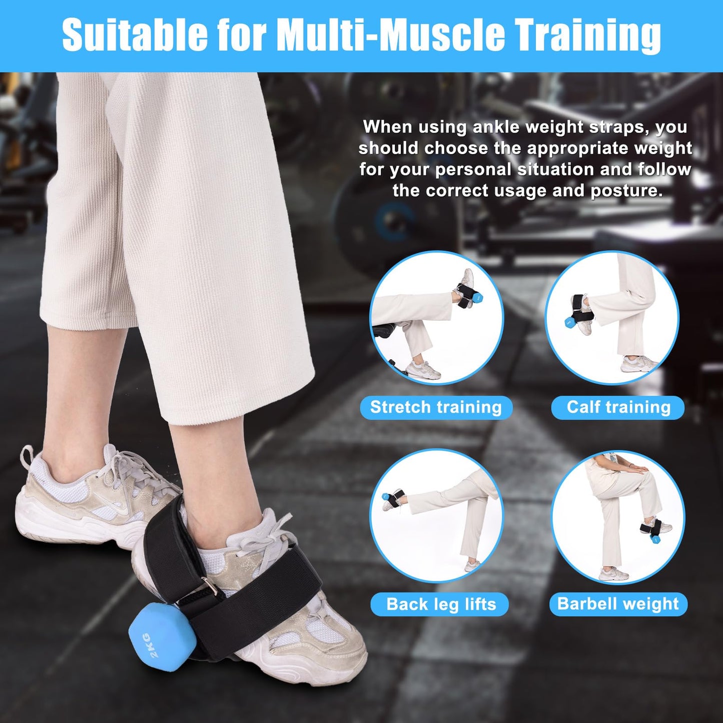HOMEE Dumbbell Foot Attachment 2PCS,Adjustable Ankle Weights,Monkey Feet Dumbbell Holder,Tibialis Trainer,Ankle Straps for Weight Lifting,Home Gym Equipment for Leg Extensions for Men and Women