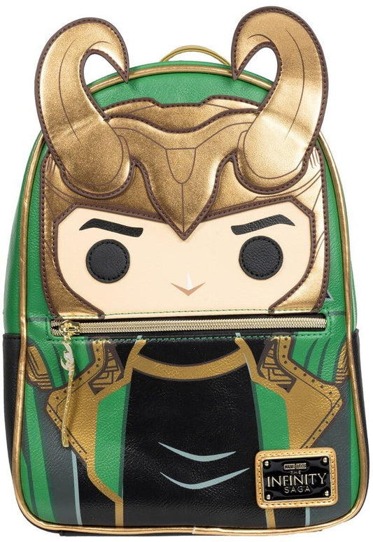 Loungefly Avengers Loki with Scepter Pop Mini-Backpack - Entertainment Earth Exclusive