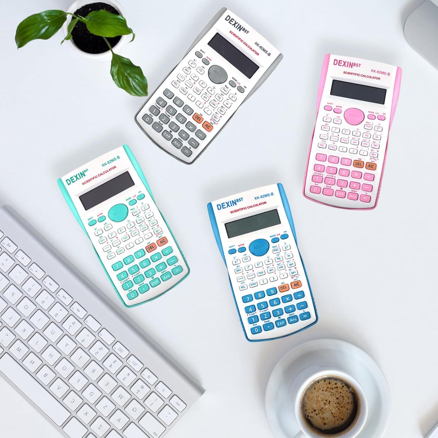 12 Packs Scientific Calculator Bulk,2-Line Engineering Science Calculator Statistical Multi-Function Ideal for Student Teacher School Finance Construction Business Office (4Colors)