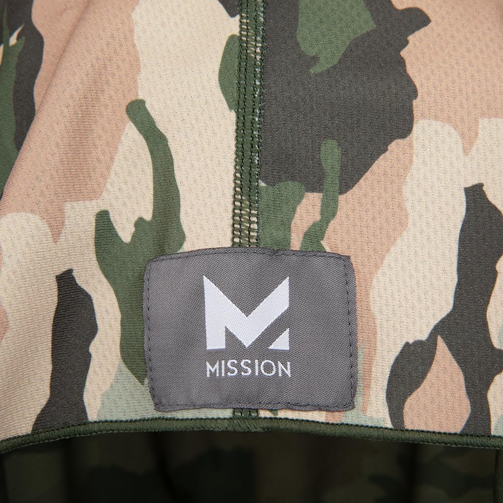 MISSION Cooling Hoodie Towel- Hood Towel, Evaporative Cool Technology, Cools Instantly When Wet, UPF 50 Sun Protection, Contours Your Head to Stay in Place, Great for Sports, Fitness, Gym