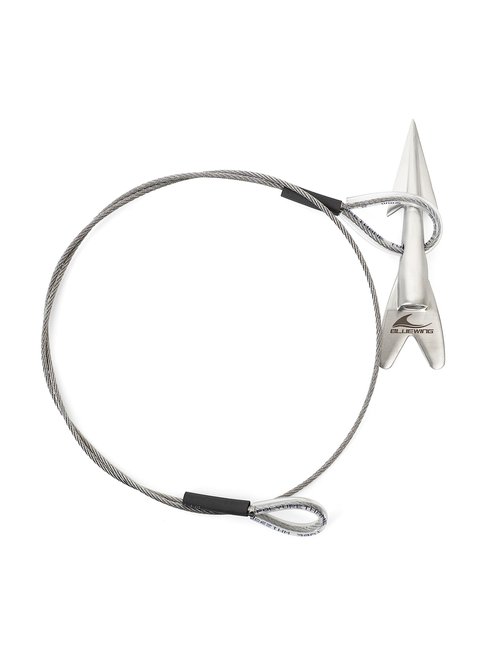 BLUEWING Harpoon Rigged Dart Head 1pc with 460LB Stainless Steel Wire for Big Game Fishing