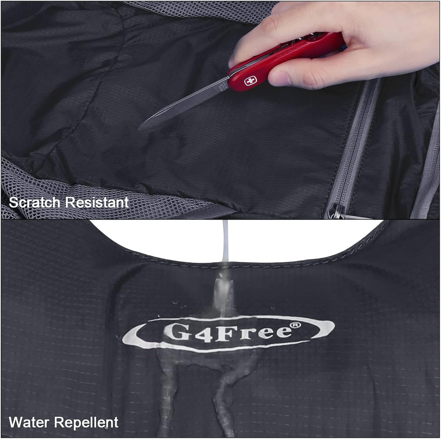 G4Free Lightweight Packable Hiking Backpack for Men Women Small Hiking Daypacks Foldable Shoulder Pack Casual Outdoor Bag 11L