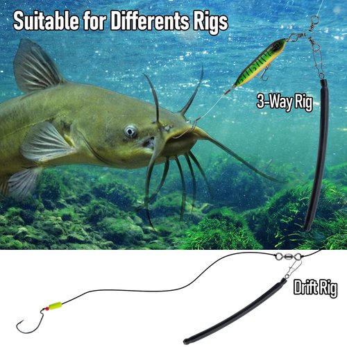 Dr.Fish 6 Pack Dragging Weights for Catfishing, Drifting Weight Freshwater Fishing Sinkers Bottom Search Slip Stick Trolling Catfish Tackle Gear 2oz