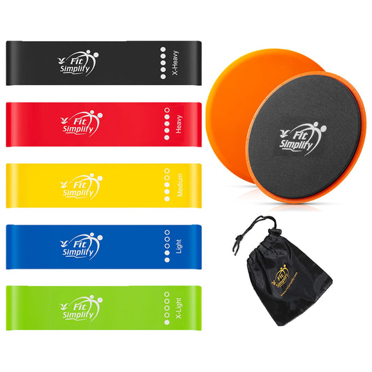 Fit Simplify Resistance Loop Exercise Bands and Sliders