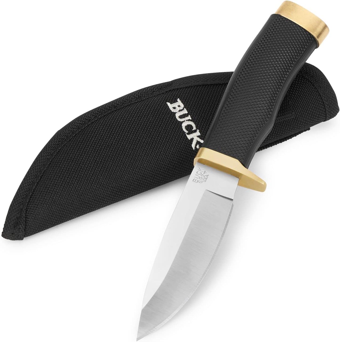 Buck Knives 192 Vanguard Fixed Blade Knife with Leather Sheath - Walnut