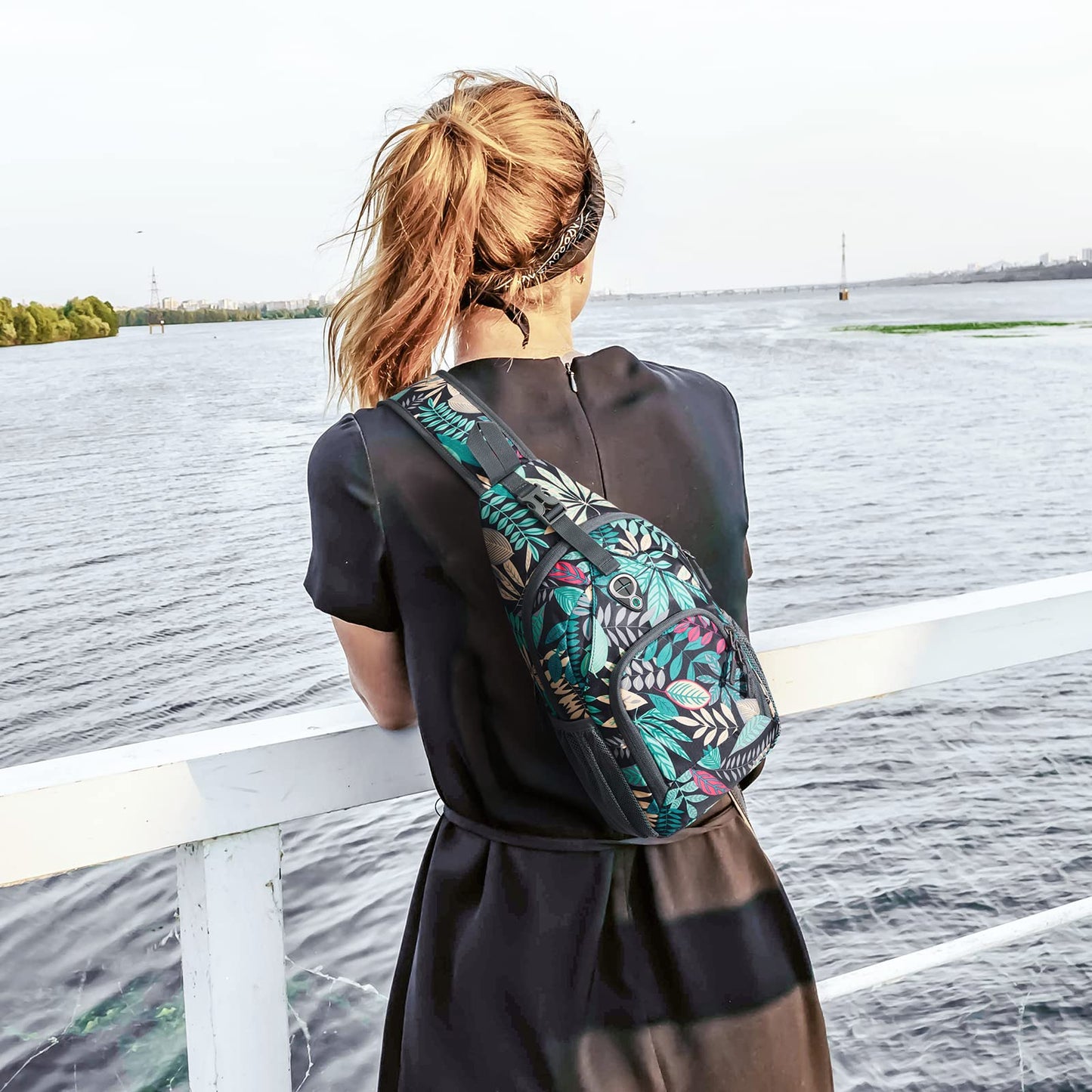 G4Free Sling Bag RFID Blocking Sling Backpack and Small Chest Shoulder Backpack