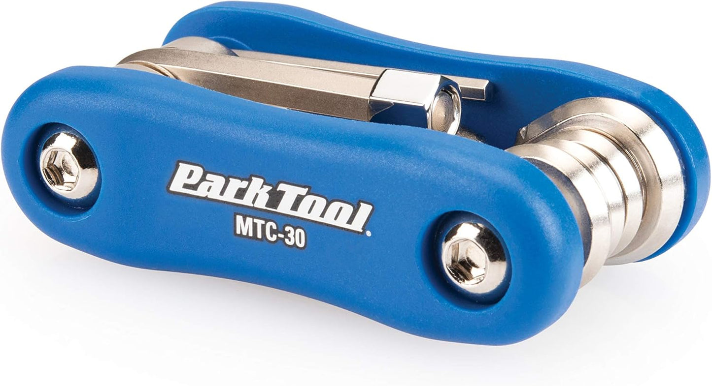 Park Tool MTC-10 Bicycle Multi-Tool with 3, 4, 5 & 8mm Hex Wrenches, T25 & Screwdriver