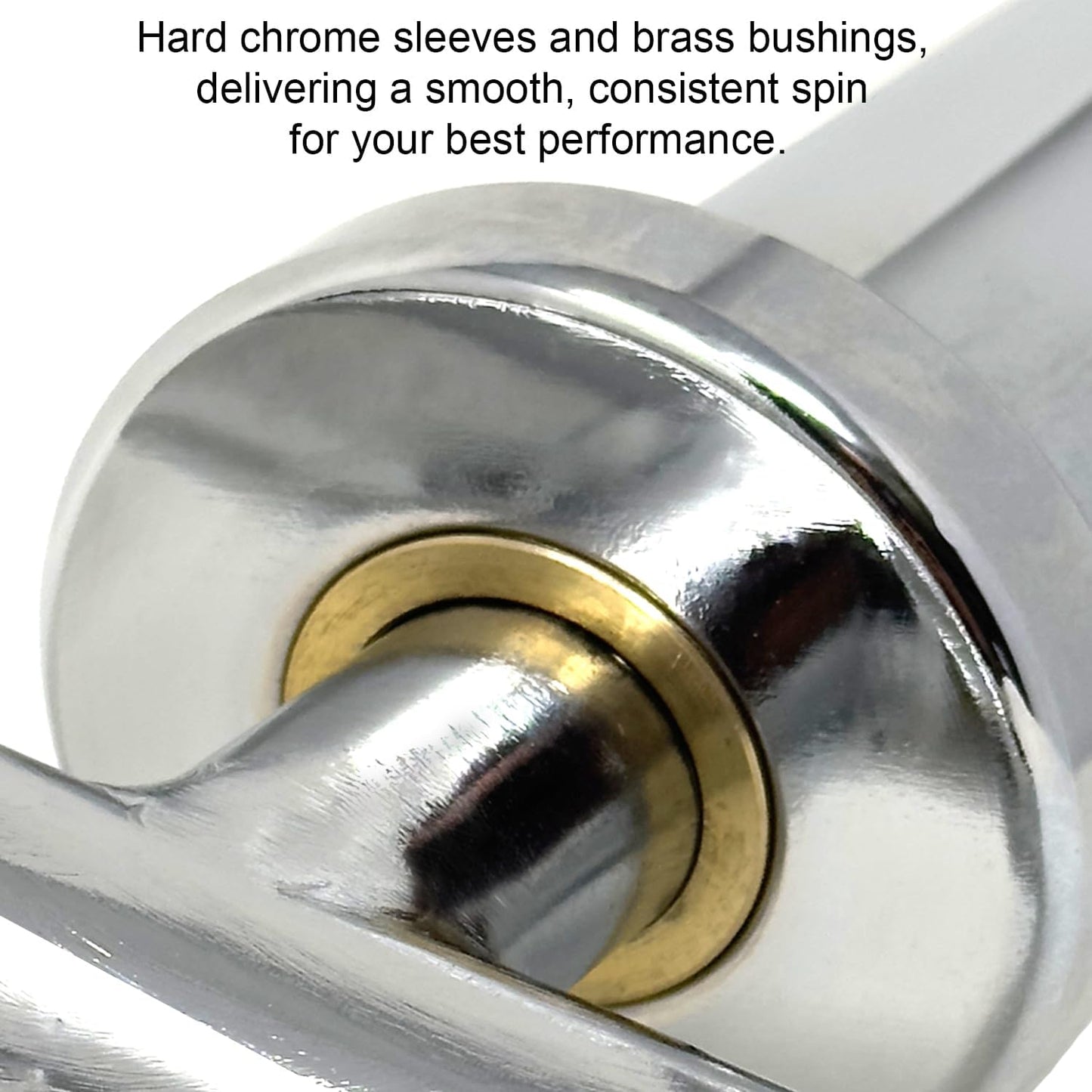 FITNESS MANIAC 34" Barbell Solid Olympic Chrome Tricep Hammer Curl Fitness Gym Weight Bar Home Gym Weightlifting Exercise Training Bars Powerlifting 34 Inches