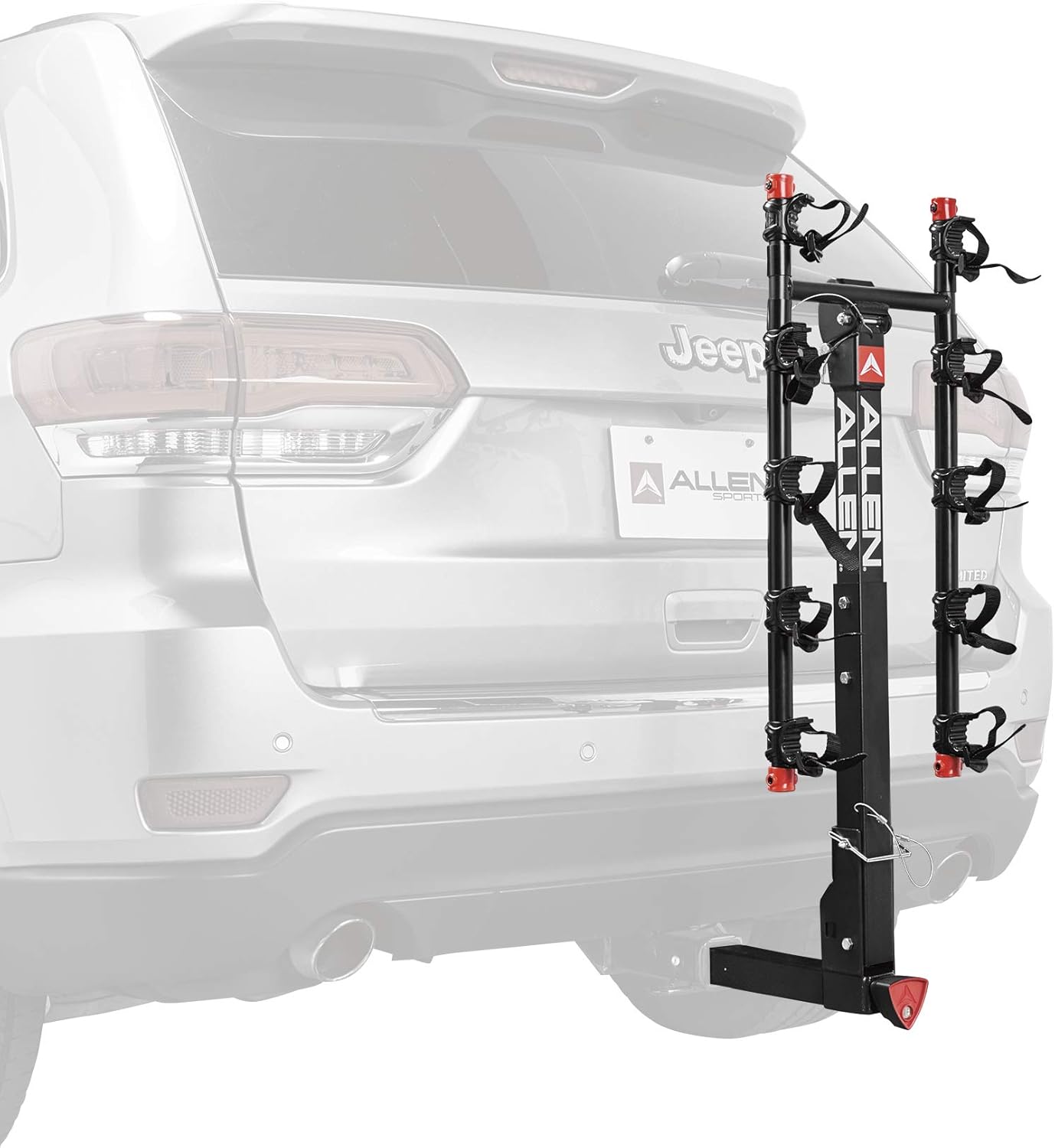 Allen Sports Deluxe Locking Quick Release 5-Bike Carrier for 2 in. Hitch, Model 552QR , Black