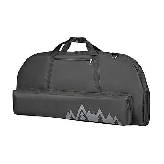 FENJANER Archery Compound Bow Case Soft Bow Bag with Arrow Quiver Light-Weight Bow Carry Bag with Adjustable Shoulder Strap & Backpack Straps for Adults Hunting and Target Practice (37", Black)