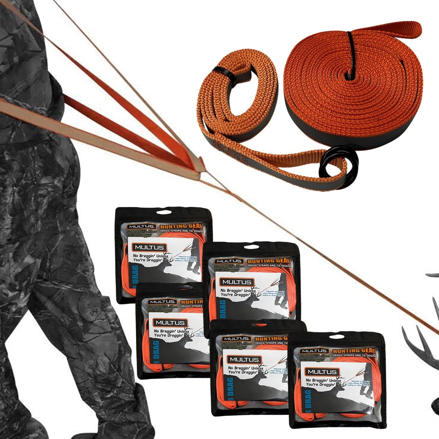 MULTUS Deer Drag Harness Quick and Easy to Use Hunting Gear for Deer Hunters