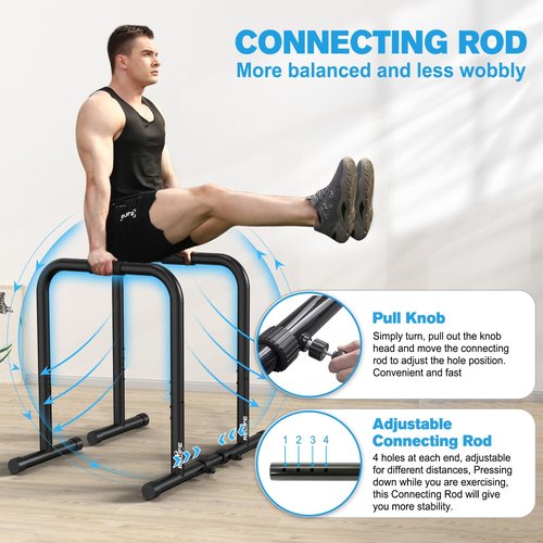 RELIFE Power Tower Pull Up Bar Station Workout Dip Station for Home Gym Strength Training Fitness Equipment,400LBS