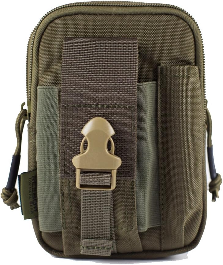 Tactical Molle EDC Pouch - Utility Gadget Belt Waist Bag with Cell Phone Holder