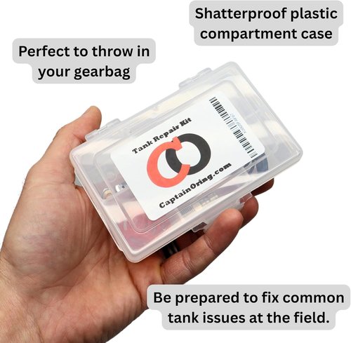 Captain O-Ring Paintball Tank Repair Kit (Burst Disks, Fill Nipple, Tank O-Rings, etc)