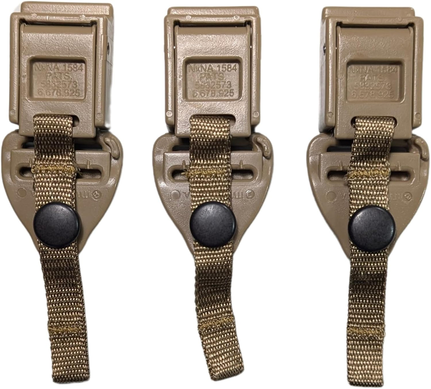 New US Army Military Propper Coyote Brown Quick Release QR Buckle Set Replacement 1" Shoulder Strap Connector ILBE Backpack by US Goverment GI USGI