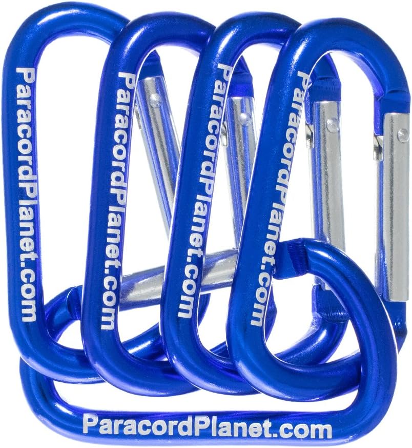 Aluminum D Ring Carabiner Clip Bulk Packages - Available in a Variety of Sizes, Styles, and Colors