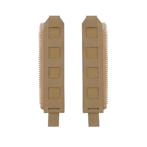 IDOGEAR SPORTS Tactical Back Panel MOLLE Zipper Kit Molle Zipper Strap with Expand Loading for Tactical Vest CPC JPC AVS (Coyote Brown)
