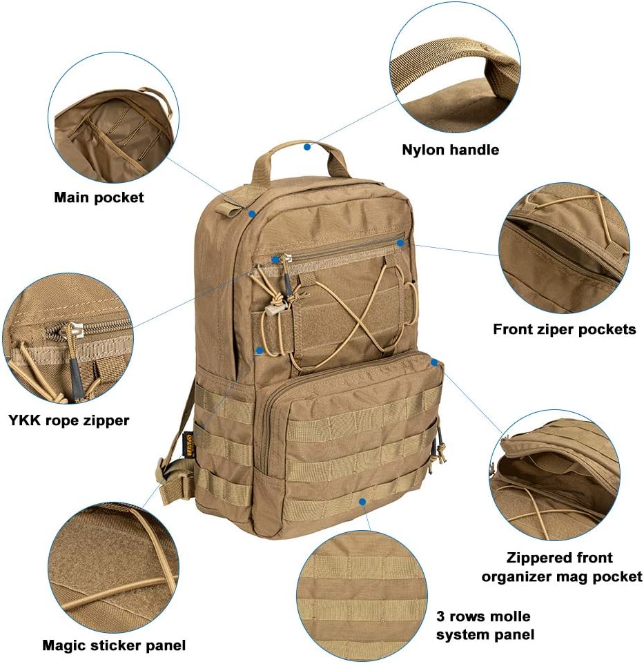 EXCELLENT ELITE SPANKER Outdoor Hydration Backpack Bundle Packs Water Bladder Carrier for 3L Water Bladder