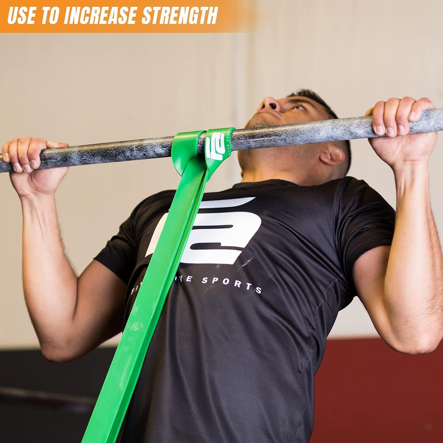 Fit Active Sports Resistance Workout Exercise Bands for Home, Gym, Stretching, Strength Training, Weightlifting, Pull Up Assist - Indoor and Outdoor Use