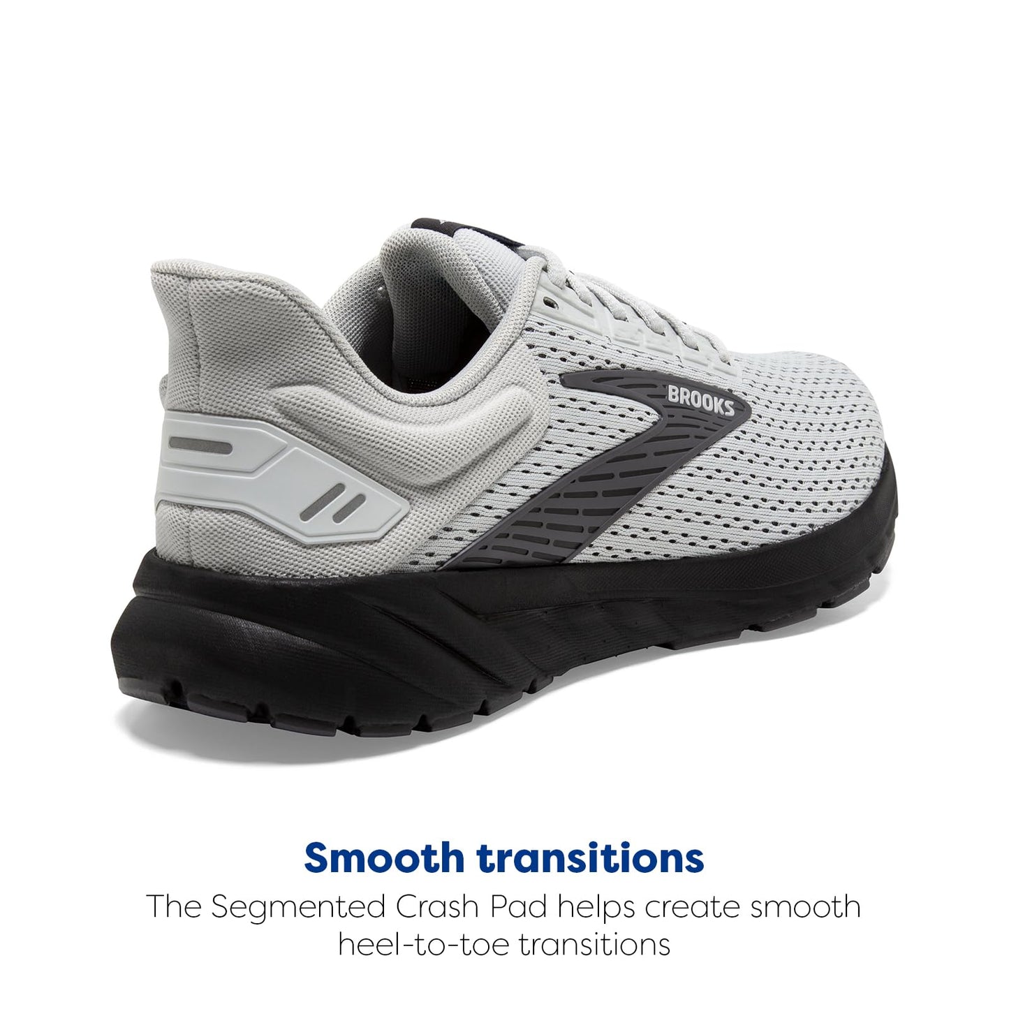 Brooks Men’s Anthem 6 Neutral Running Shoe - Grey/Blackened Pearl/Grey - 9 Medium