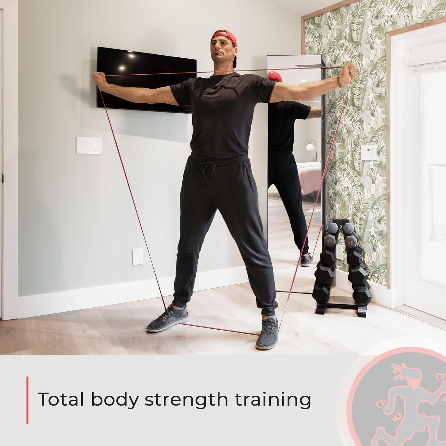 Rounded Edge Resistance Bands - Compact & Lightweight Fitness Bands for All Levels