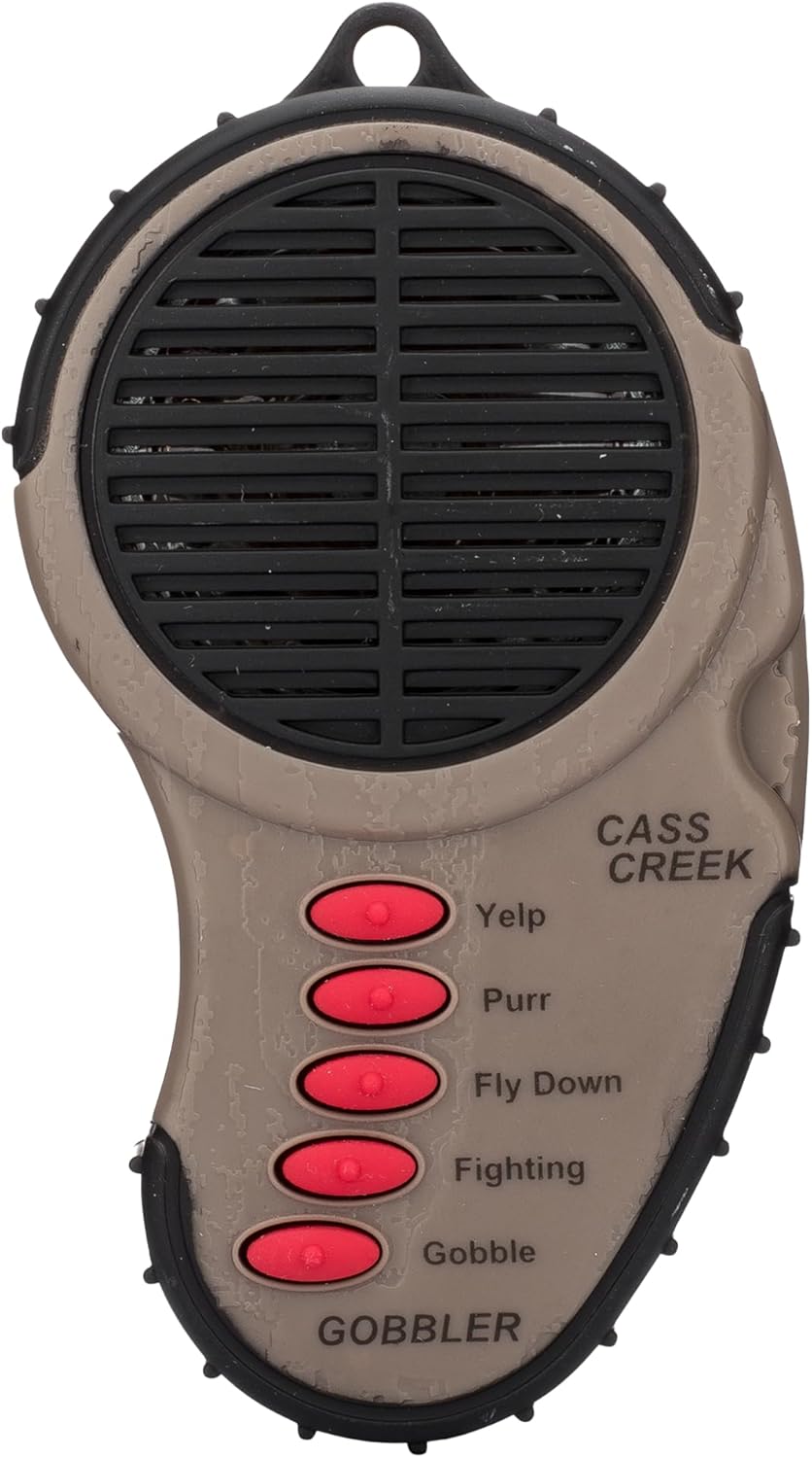 Cass Creek Ergo Call, Handheld Electronic Hunting Call, Compact Design, 5 Authentic Calls in 1, Expert Calls for Everyone