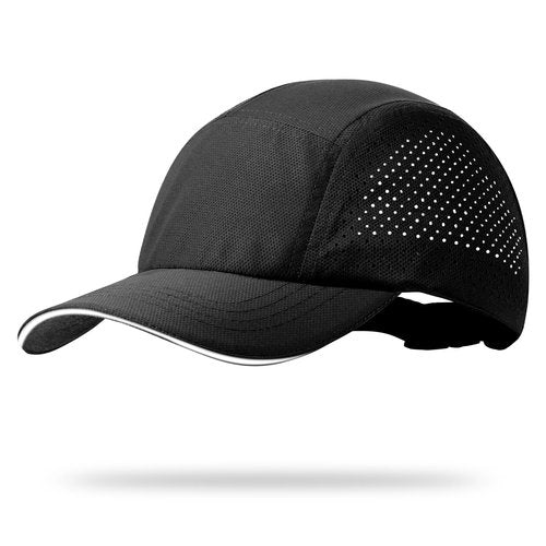 MEJORMEN Mens Quick Dry Mesh Baseball Cap Cooling Breathable Sports Hat Adjustable Lightweight Snapback Hat for Outdoor Black