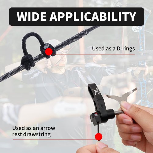 SPG 59ft D Loop Material - Tear and Durable - Archery D Loop String for Compound Bow Withstand 200lbs Bow Release D Loop String with Bow String Wax Bowstring Maintenance Tools