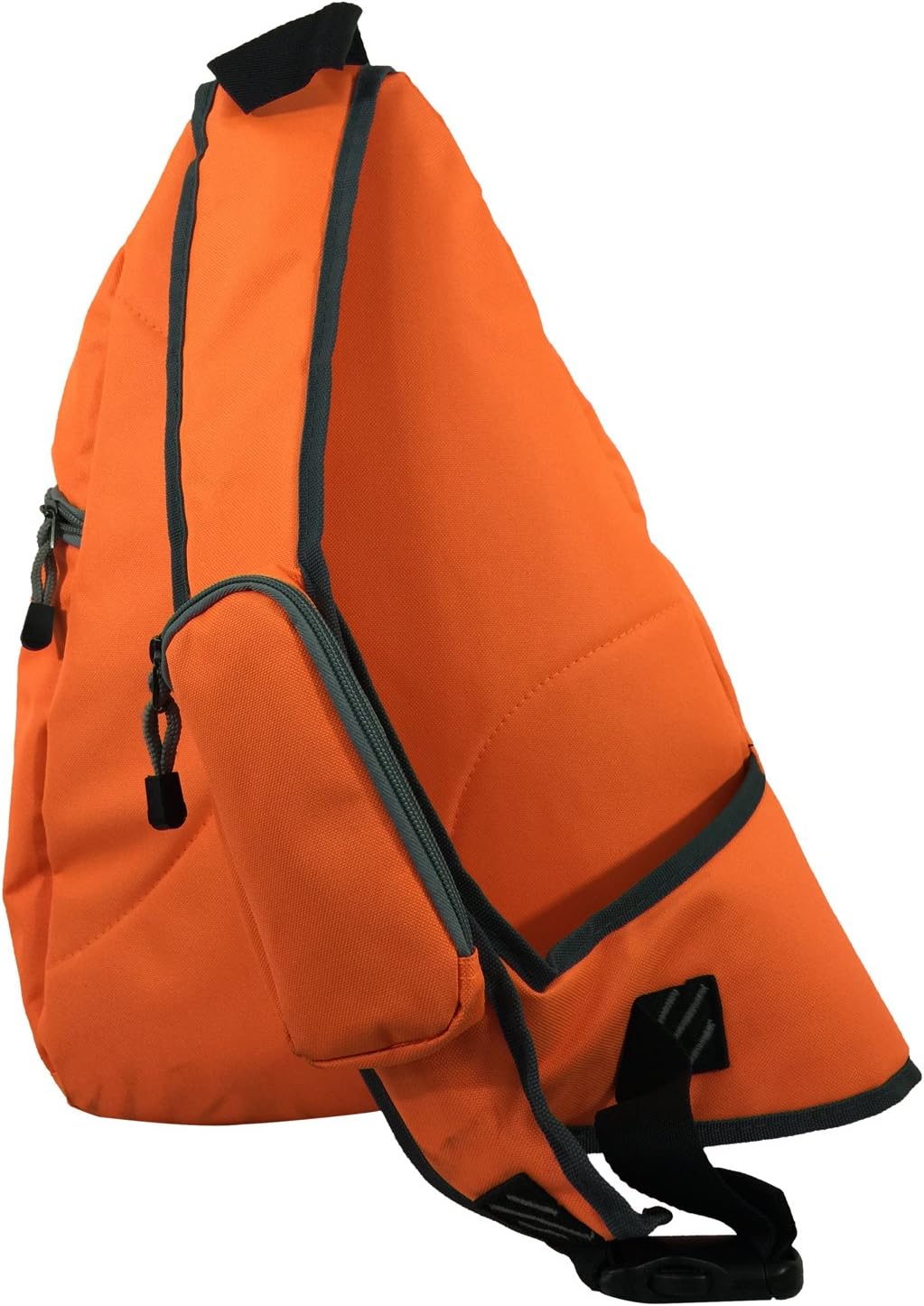 K-Cliffs Heavy Duty Sling Backpack Water-Resistant Laptop Bookbag Body Bag Bright Color Safety Reflective Stipe