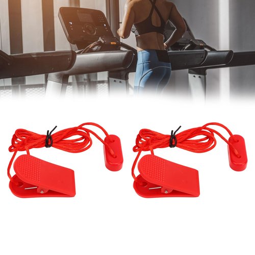VGEBY 2pcs Treadmill Safety Key, Treadmill Universal Safety Key Replacement, Strong Clip, Magnetic Attraction for Running Machine