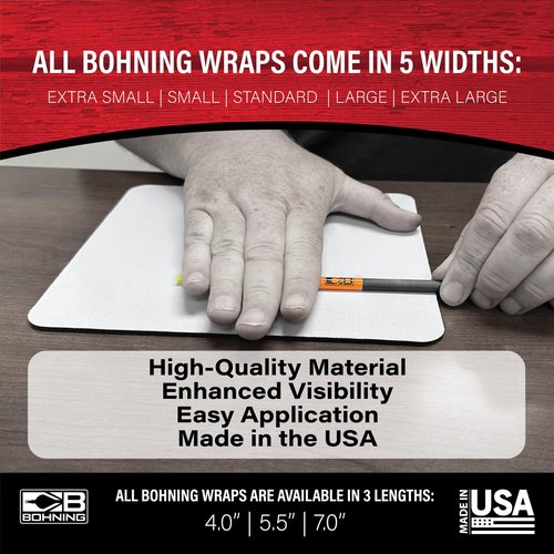 Bohning 7" Solid Arrow Wraps, X-Small, Reflective