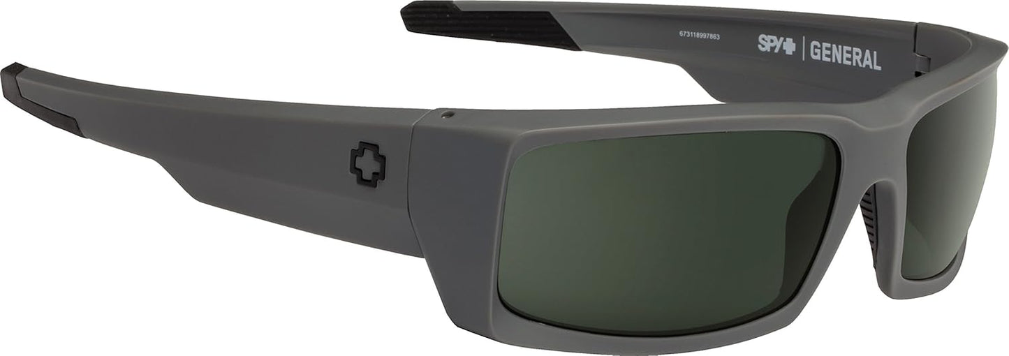 Spy Optics General Matte Black Wrap Polarized Sunglasses