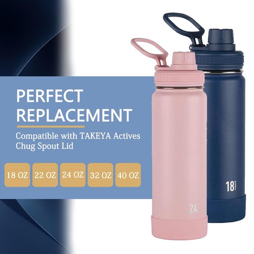 Nuyoach 13 Pcs Water Bottle Lid Gasket Replacement for Takeya Actives 18oz 22oz 24oz 32oz 40oz,Leak-Proof Rubber Seal Ring Gaskets O Ring Replacement Parts for Spout Lid (Not for Takeya Originals)
