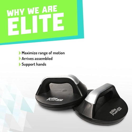 Elite Sportz Push Up Bars for Pain-Free Workouts | Sturdy & Non-Slip Design