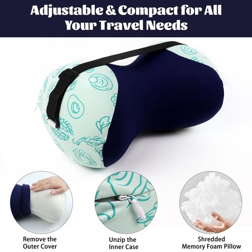 rytopt Knee Pillow for Side Sleepers, Camping Pillow, Leg Pillow, Small Memory Foam Pillow Travel, Comfortable Leg Pillow for Side Sleeping, Compatible for Camping
