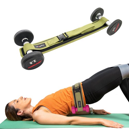 Dumbbell Hip Thrust Belt,Thick Padding Booty Belt for Hip Thrust,Dumbbell Belt for Hip Thrust,Glute Trainer and Booty Builder Green