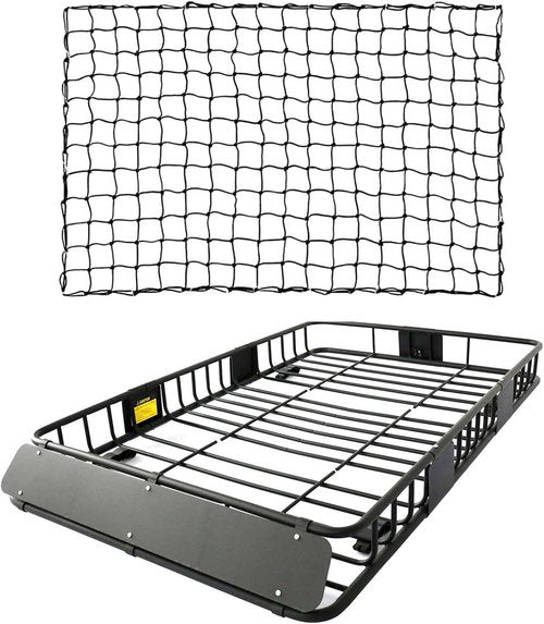 Leader Accessories Roof Rack Cargo Basket with 150LB Capacity Car Top Luggage Carrier 64"x 39"x 4" Fit for SUV Truck Cars