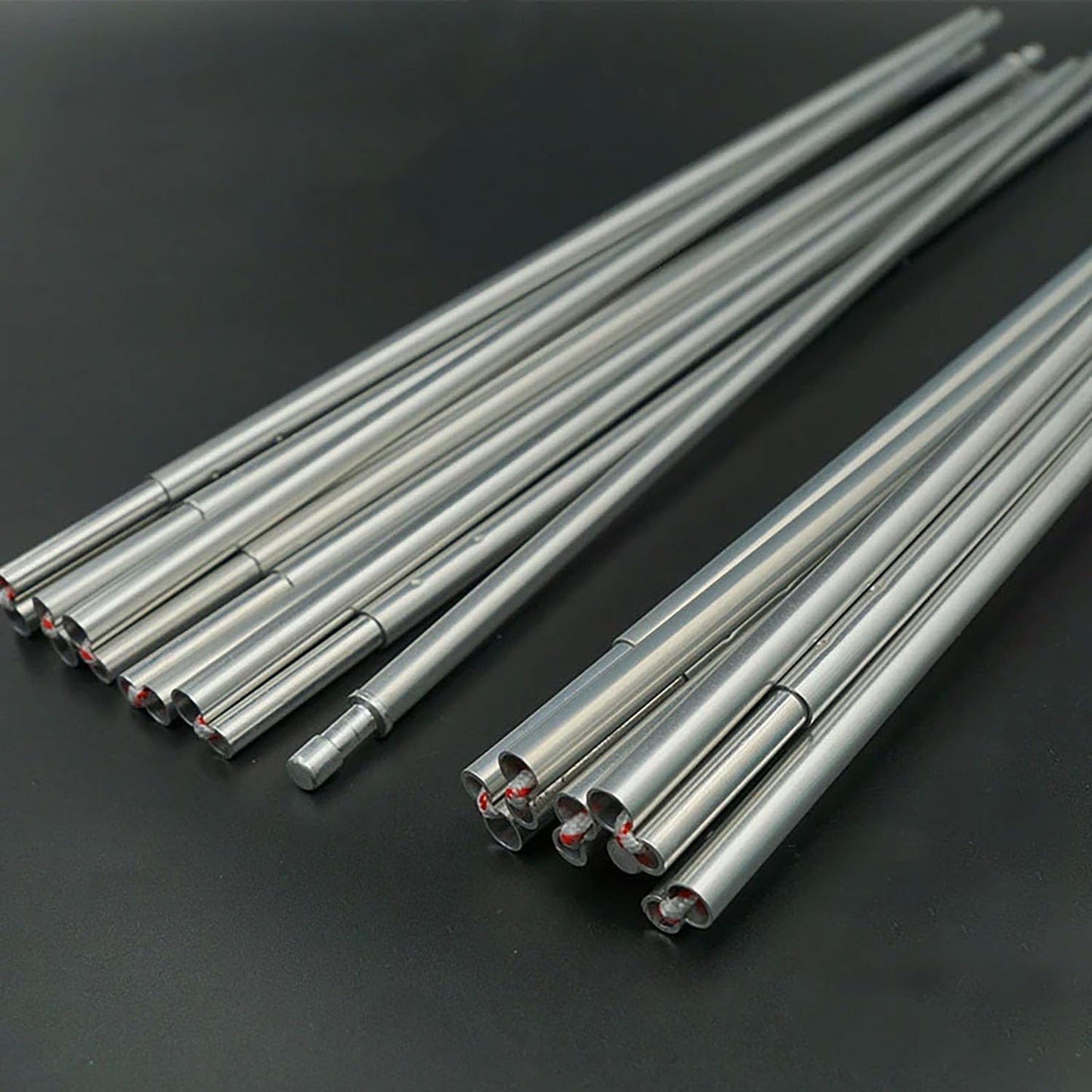 HipierFx Tent Pole Replacement 11.8 ft 13 ft 14.5 ft Aluminum Tent Rod 0.3 in Outdoor Camping Collapsible Tent Frame Repair Accessory (1 Pole, 13ft)