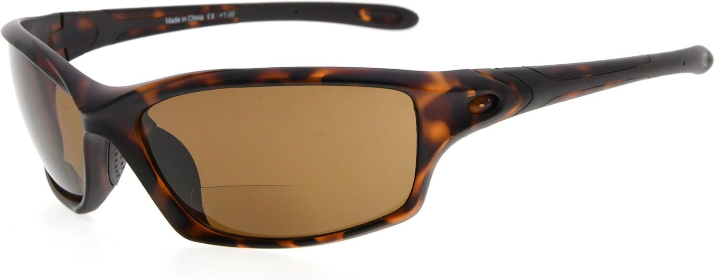 Eyekepper TR90 Frame Bifocal Sports Sunglasses Baseball Running Fishing Driving Golf Softball Hiking Sunshine Readers
