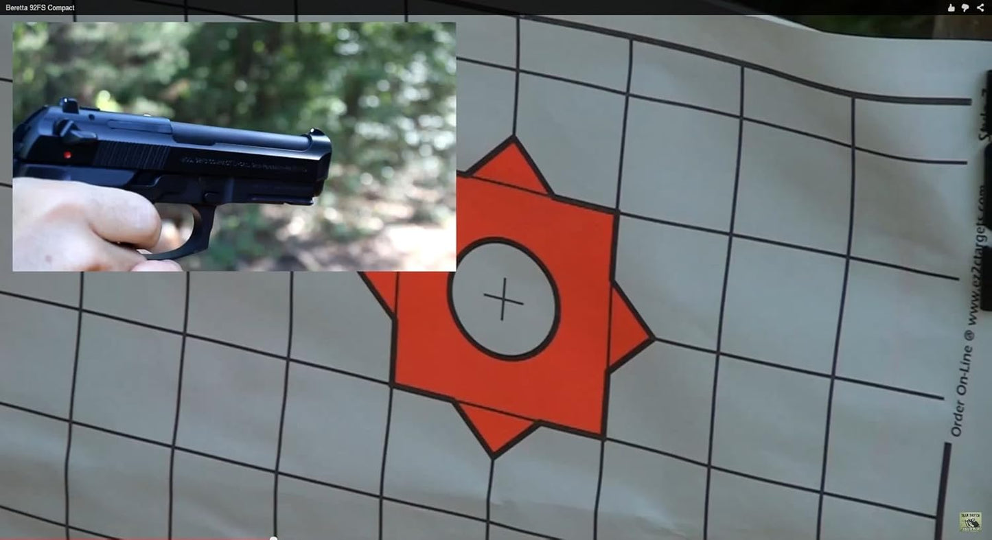 5 Style Gun and Rifle Paper Targets Bundle Pack for Shooting by EZ2C ~ Highly Visible and Bright Game Target ~ for Gun Range or Outdoor Use ~ 11" x 17"