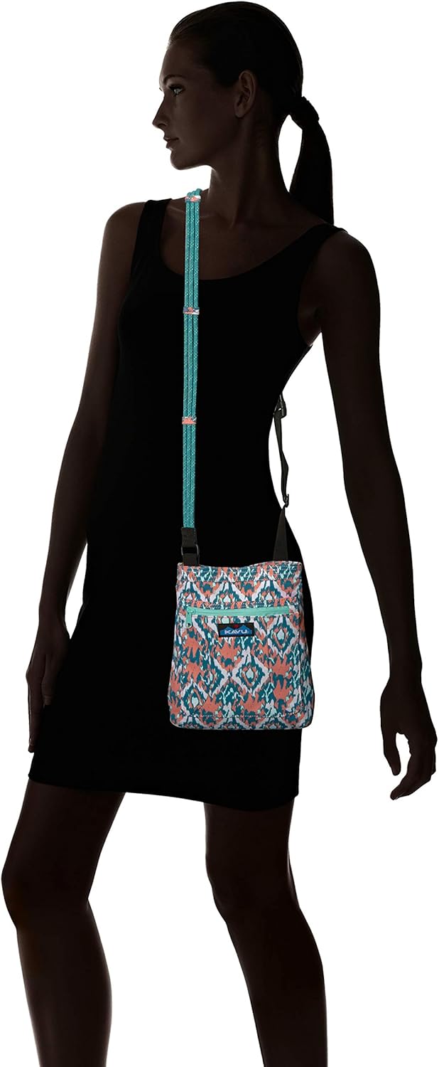 KAVU Keepalong Semi Padded Sling Canvas Rope Crossbody Bag
