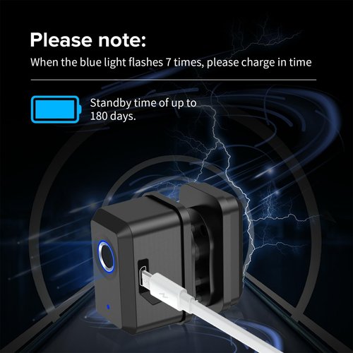 KENRONE Biometrics Gun Trigger Lock,Fingerprint and Key Unlocked Trigger Locks,Quick Release and Secure Gun Lock for Pistols,Revolvers,Shotguns