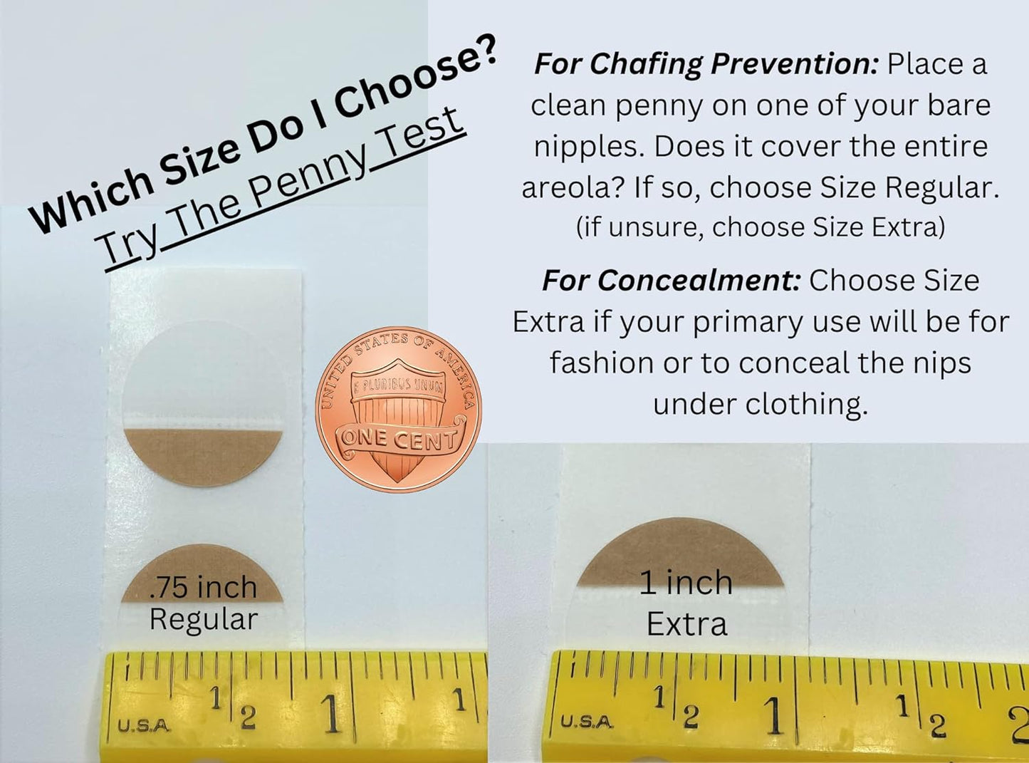 The Original Sports Nipple Cover - 15pairs .75inch or 12pairs 1inch - Nipple Chafing Prevention (1pack)