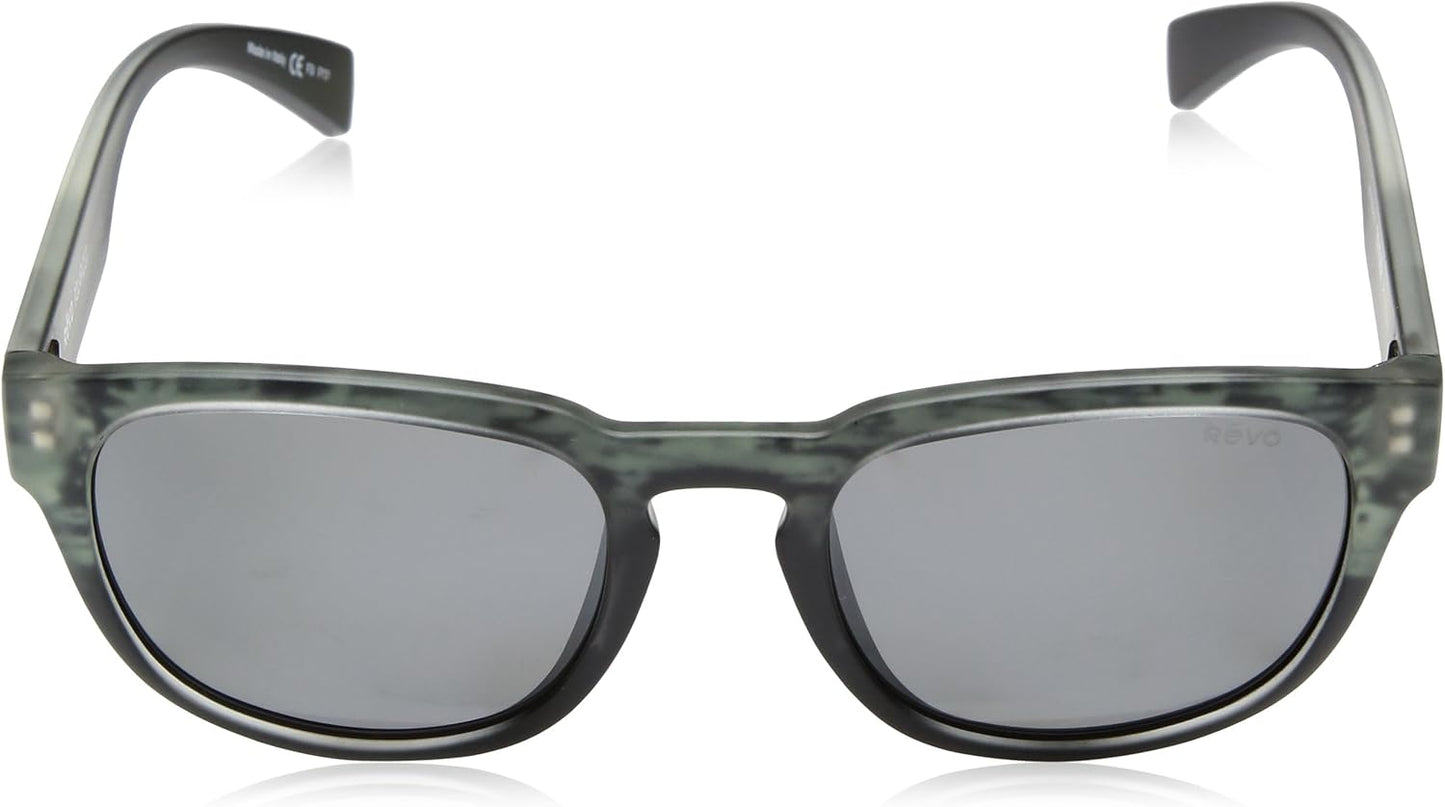 Revo Unisex Re 1050 Slater Wayfarer Crystal Lenses Polarized Uv Protection Sunglasses