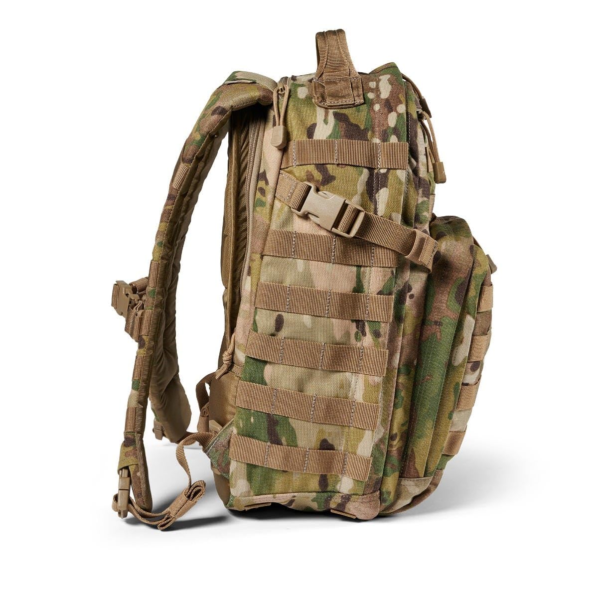 5.11 Tactical Backpack, RUSH 12 2.0 Military Survival Molle Back Pack with Laptop Compartment, Small, 24L, Multicam, Style 56562ABR
