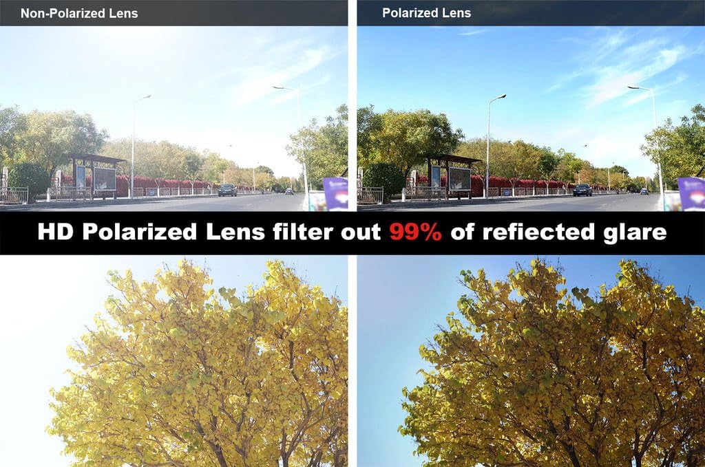 Eyekepper TR90 Unbreakable Sports Polarized Half-Rimless Bifocal Sunglasses