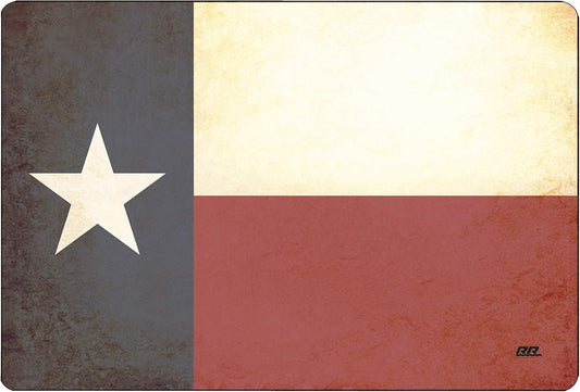 Rogue River Tactical Rustic Texas State Flag Gun Cleaning Mat Bench Pad Gift for Gun Owner TX