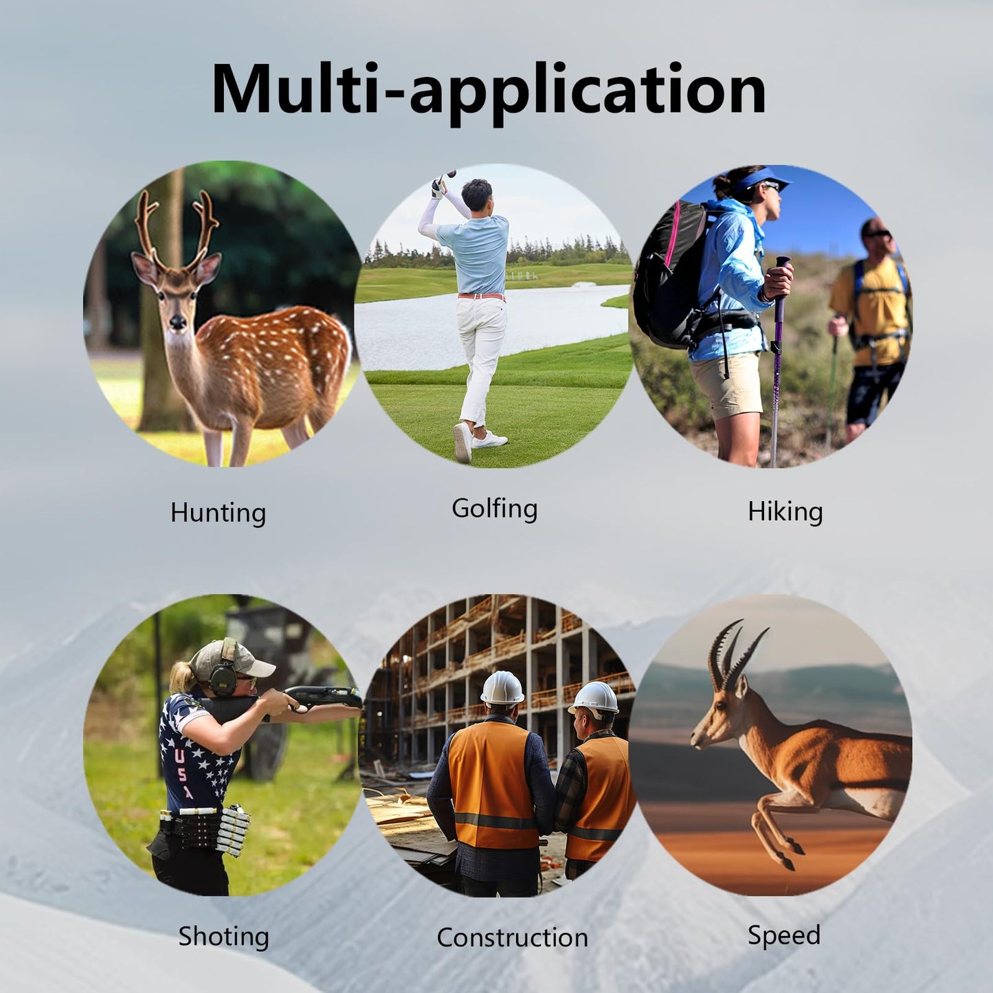 Golf Rangefinder 1200Yds – Rechargeable Laser Distance Finder with Flag Lock, Slope Mode, Side LCD, 6X Magnification, USB-C, for Yardage & Club Selection