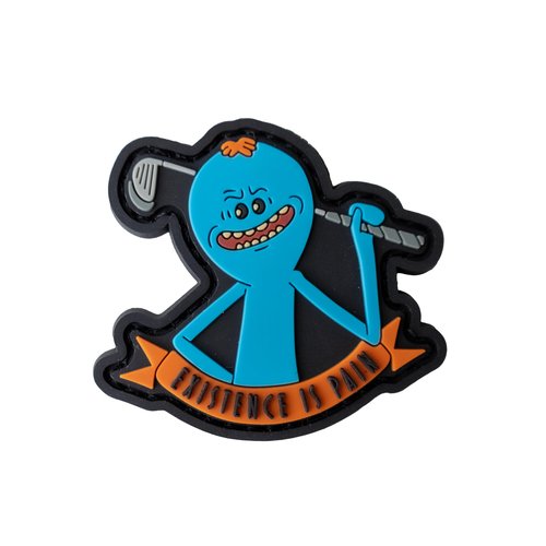 Blue Man Existence is Pain - PVC Morale Patch | Hook & Loop Backing