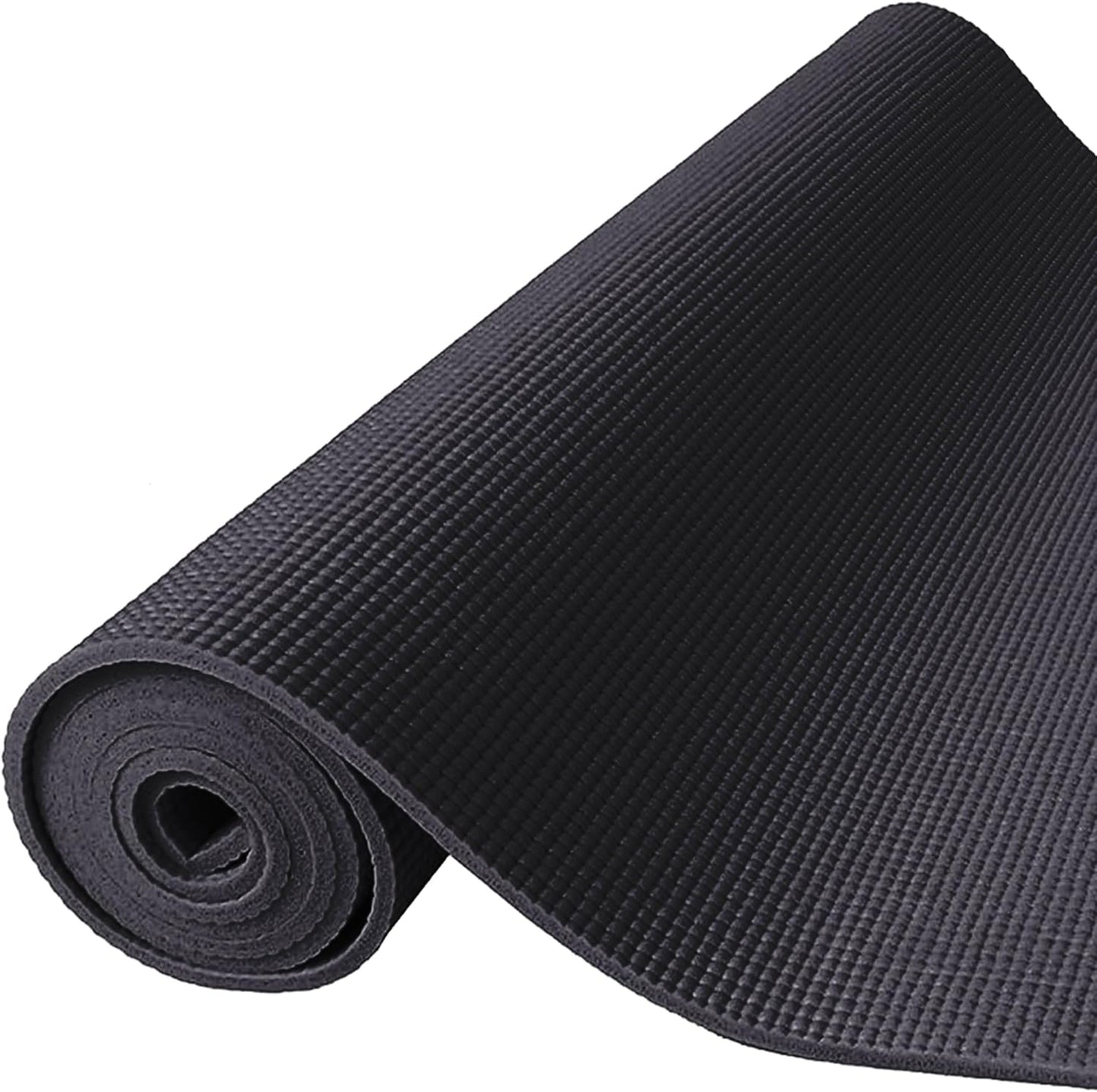 Fitvids All Purpose 1/4-Inch High Density Anti-Tear Exercise Yoga Mat with Carrying Strap, Multiple Colors